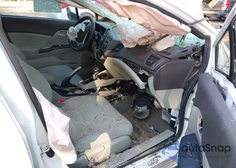 2012 Honda Civic Sdn Lx z USA, uszkodzony, nr VIN 2HGFB2F57CH314197